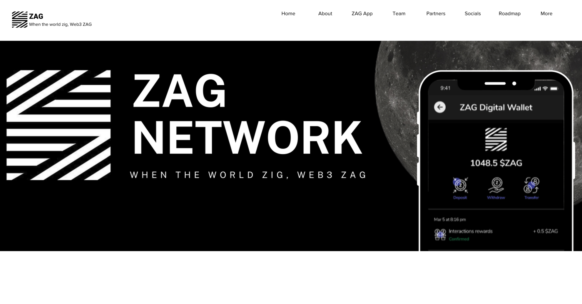 ZAG.NETWORK project screenshot